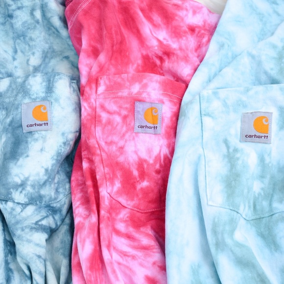 Carhartt Tie Dye T-Shirt (Sky) - Picture 3 of 3